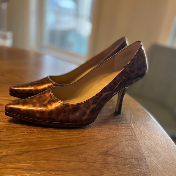 Tahari Calypso Tortoise Shell Heel Size 9.5 - Picture 6 of 10